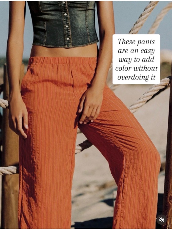 Zara Pants - NWT ZARA PRANGE PANTS SIZE LARGE Lightweight Wide-Leg Pants